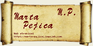 Marta Pejica vizit kartica